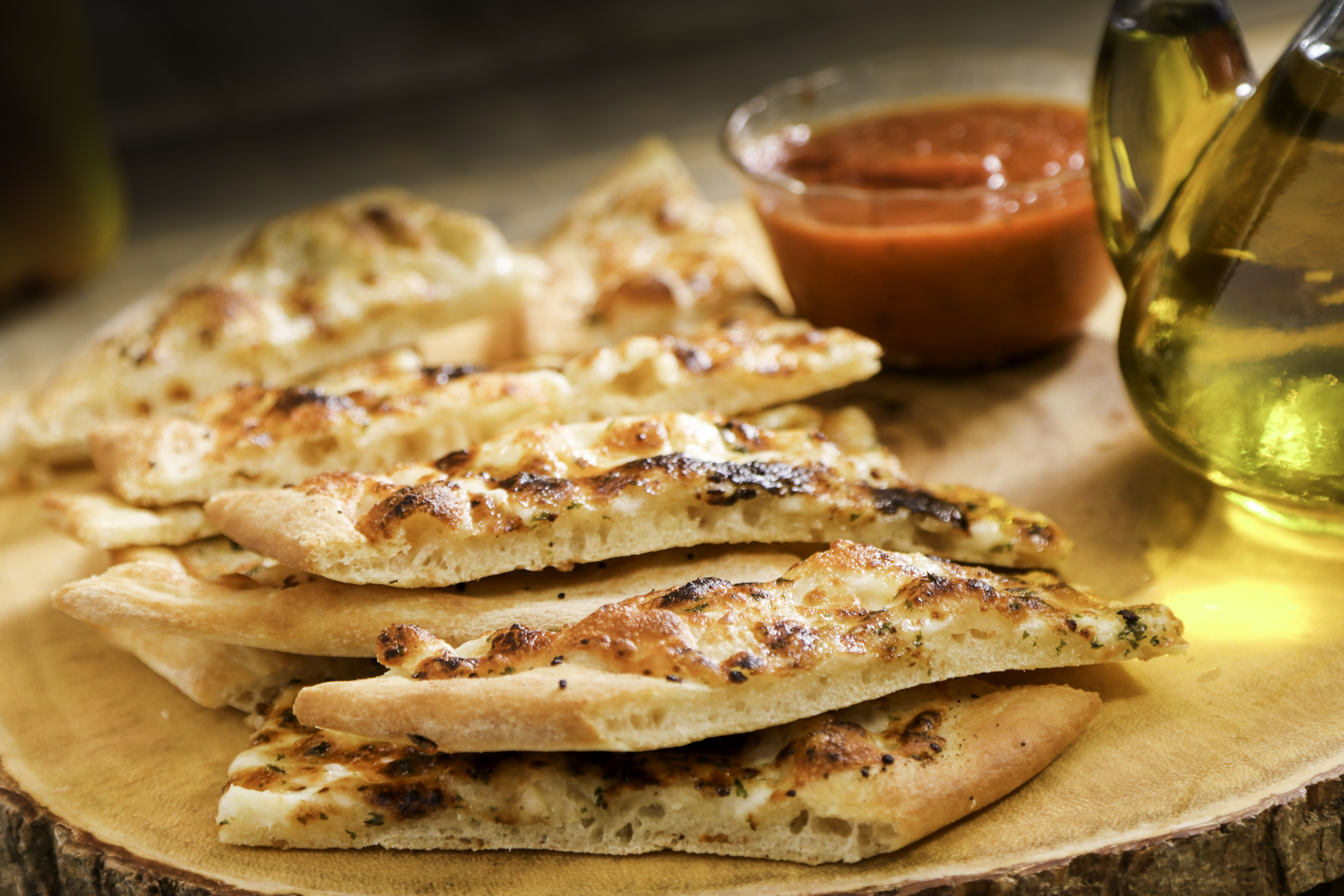 Order 4 Pieces Side Focaccia Bread food online from Ameci Pizza & Pasta - Lake Forest store, Lake Forest on bringmethat.com
