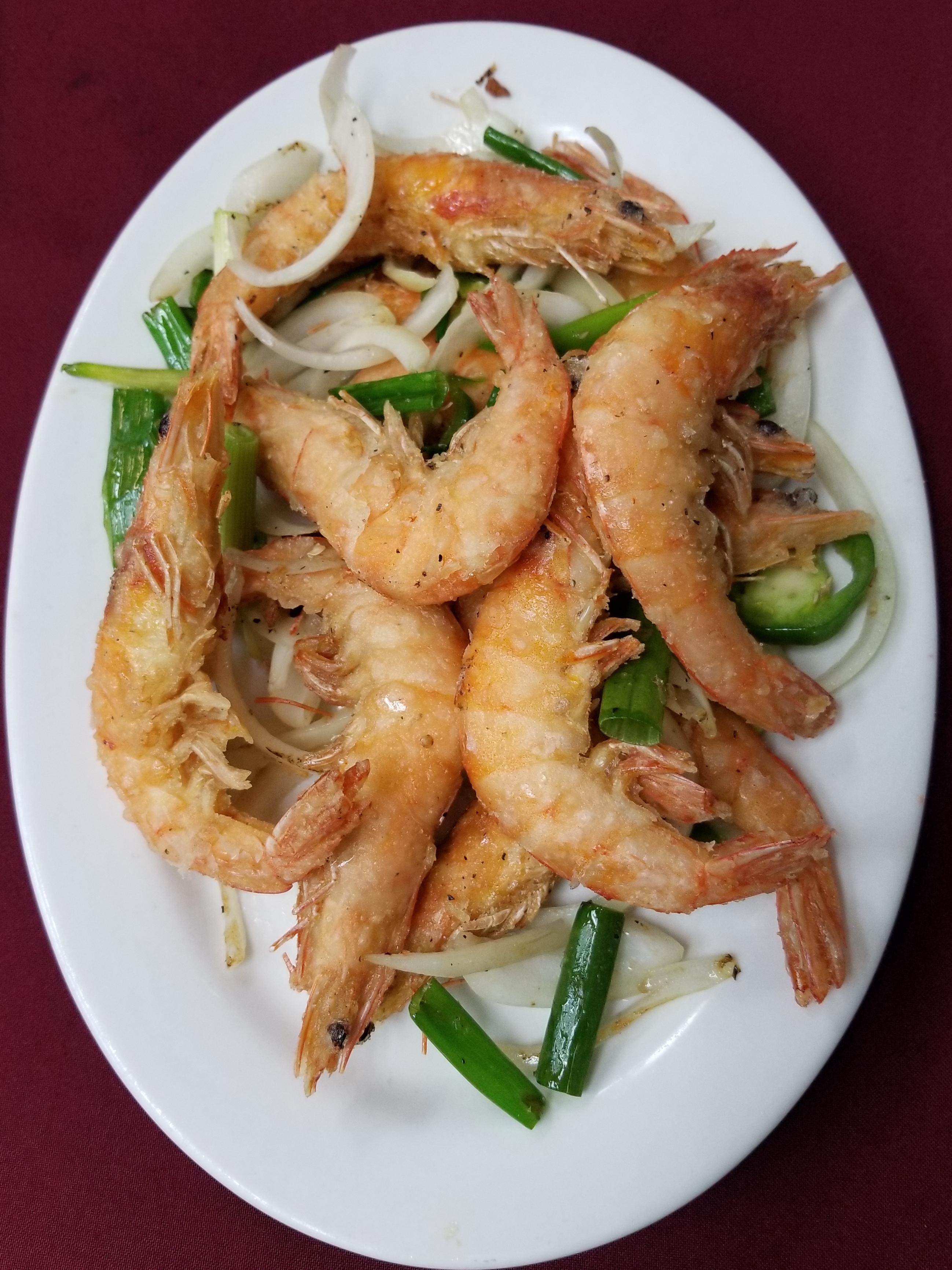 Order 315. Pepper Salted Shrimp food online from Thien Hoang Restaurant store, Portland on bringmethat.com