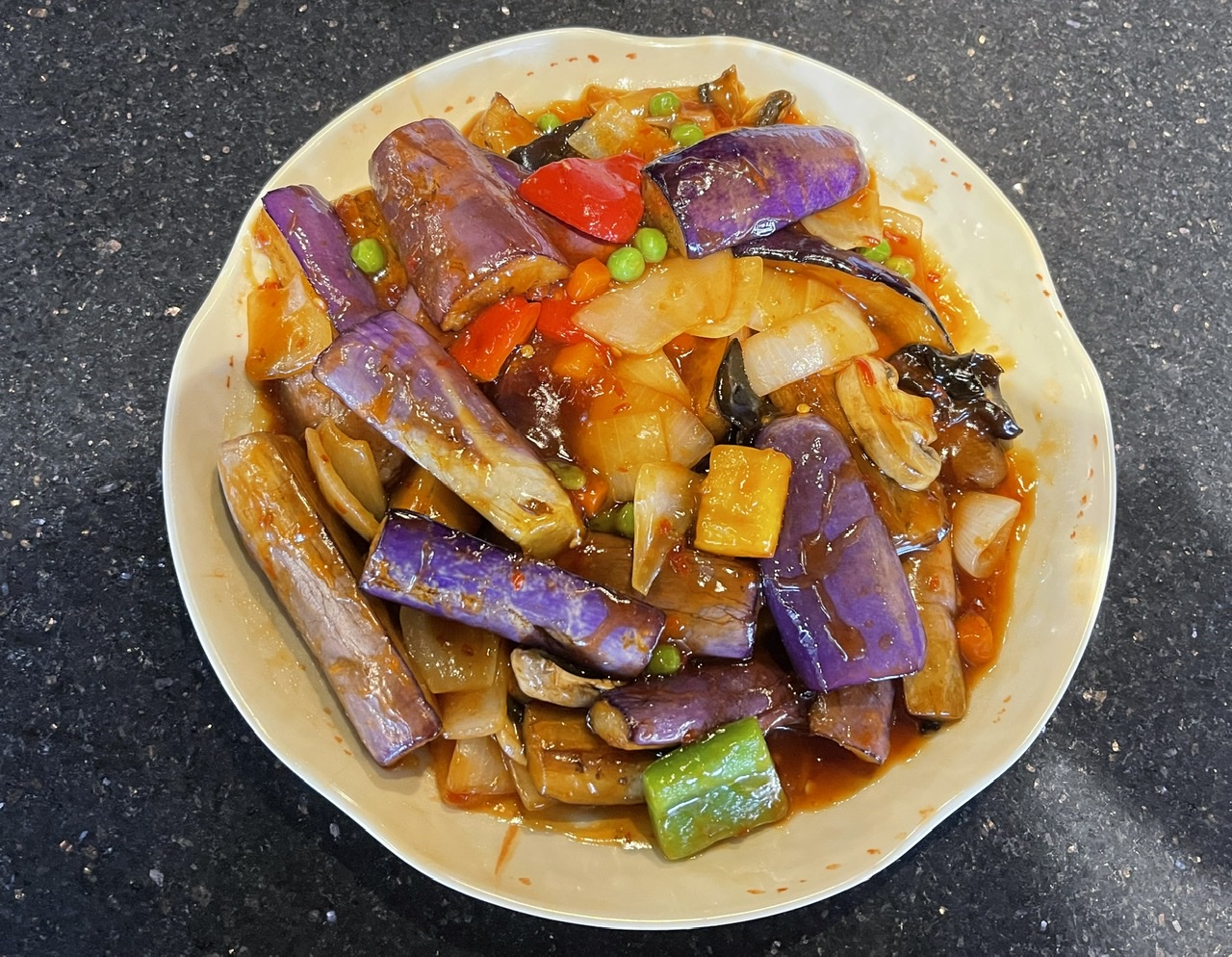 Order Eggplant with Hot Garlic Sauce food online from House Of Joy store, Glendale on bringmethat.com