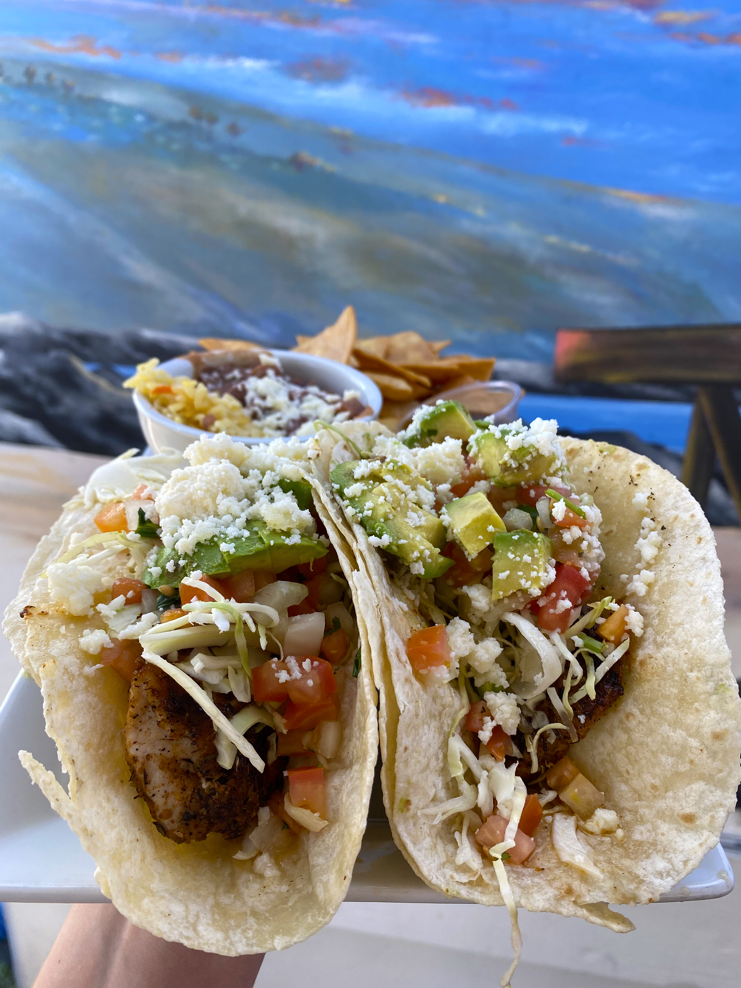 Order Fresh Seafood Tacos food online from Cappy's Cafe store, Newport Beach on bringmethat.com