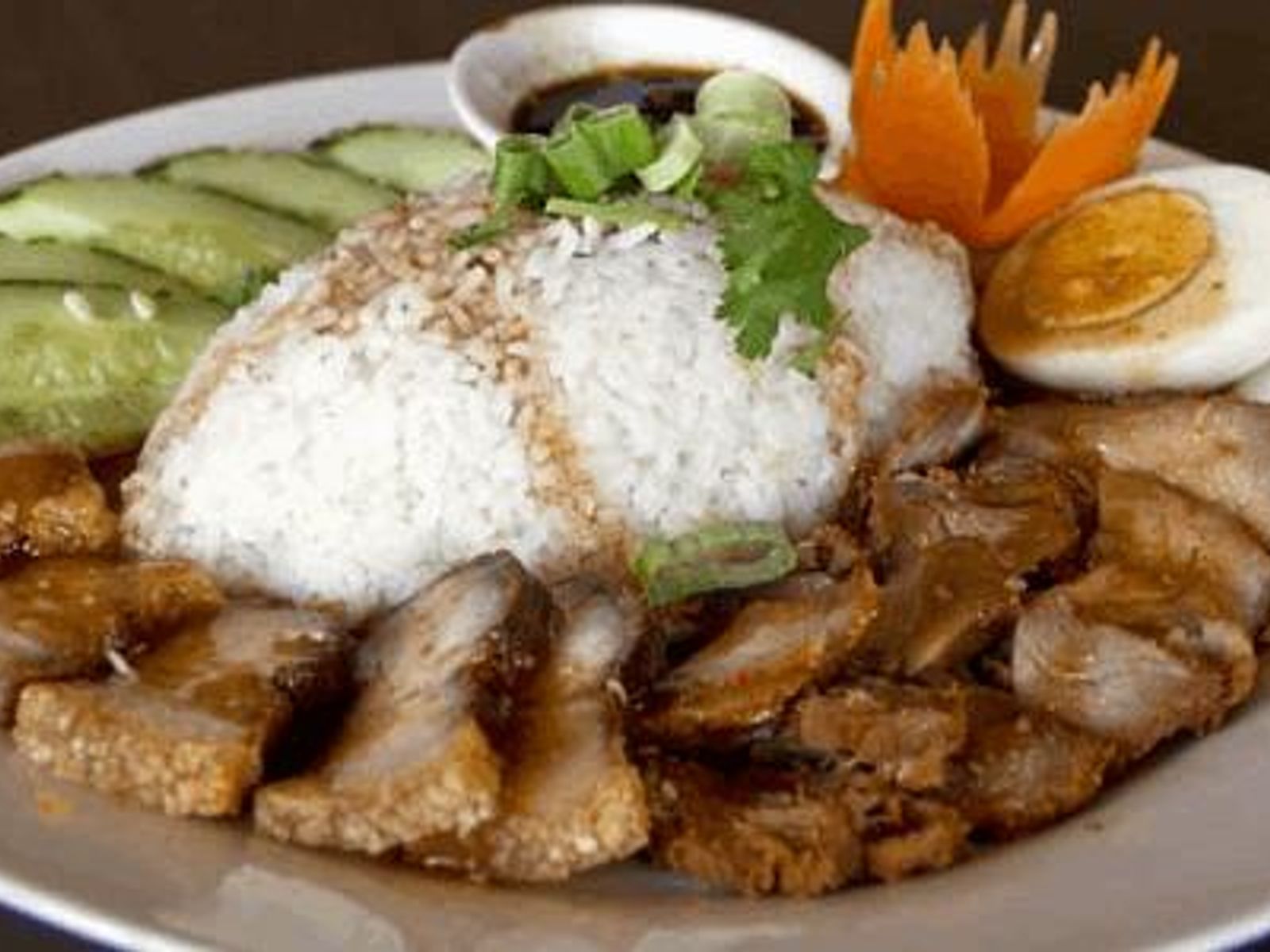 Order Khao Moo Dang food online from Thai Noodle Etc store, Beaverton on bringmethat.com