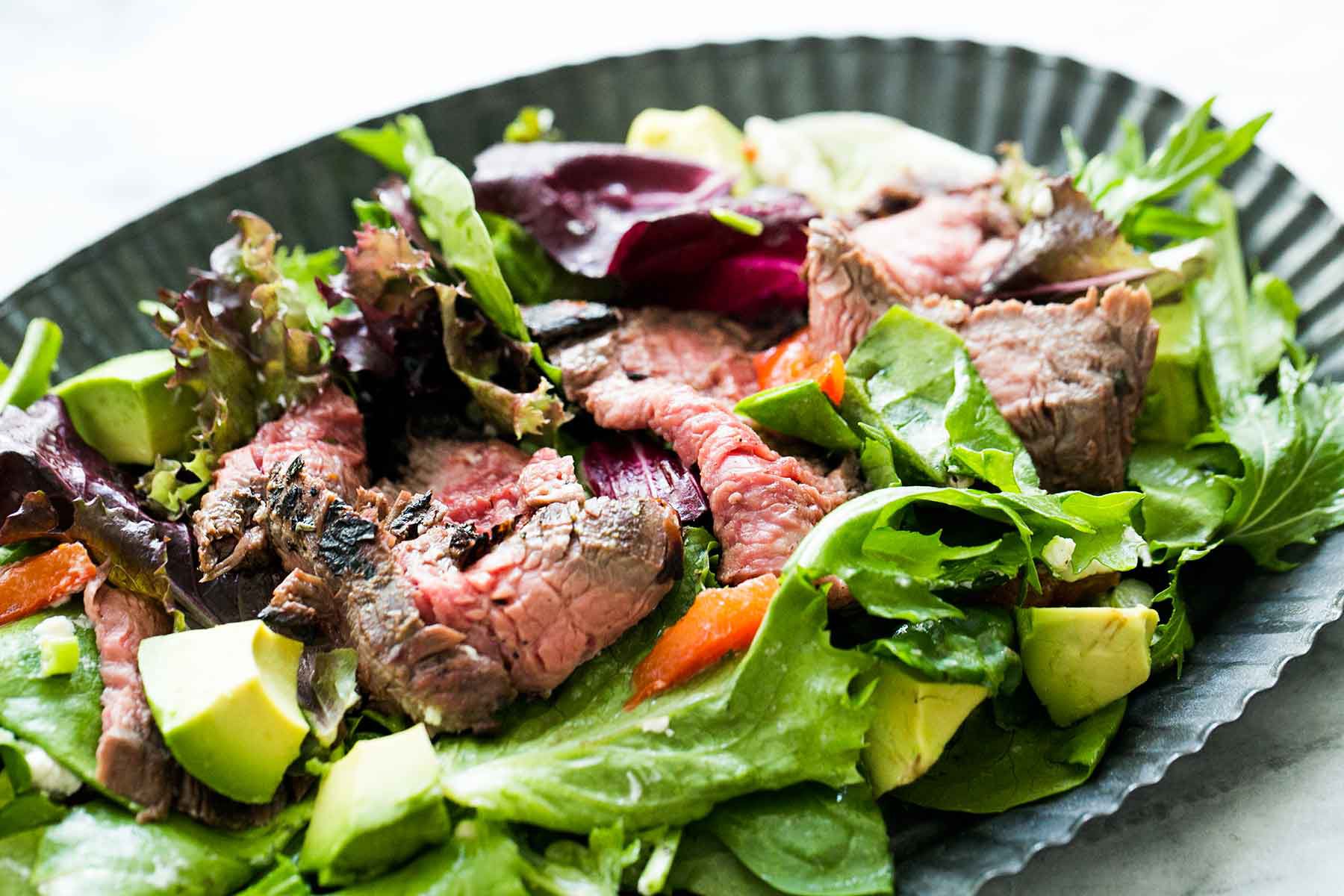 Order Steak Salad food online from Milano Pizza Callery store, Evans City on bringmethat.com