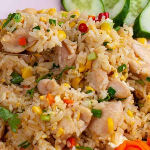 Order 22. Thai Fried Rice food online from Amazing Myanmar Asian Cuisine store, Kentwood on bringmethat.com