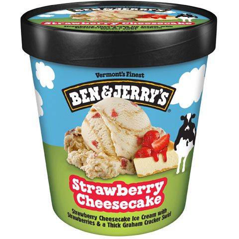 Order Ben & Jerry's Strawberry Cheesecake Pint food online from 7-Eleven store, Kansas City on bringmethat.com