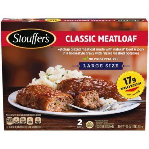 Order Stouffers Meatloaf & Mashed Potatoes with Gravy 16oz food online from 7-Eleven store, Lakewood on bringmethat.com