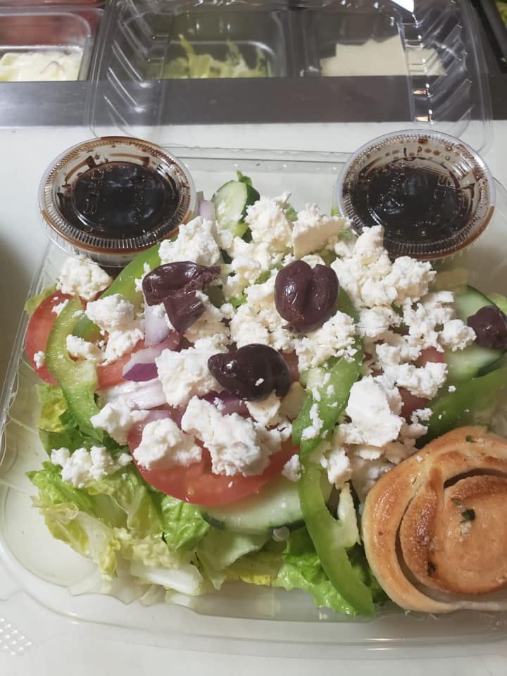 Order Greek Salad - Salad food online from Elite Pizzeria store, Burlington on bringmethat.com