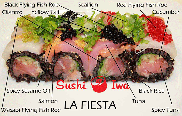 Order LA FIESTA food online from Sushi Iwa store, Apex on bringmethat.com