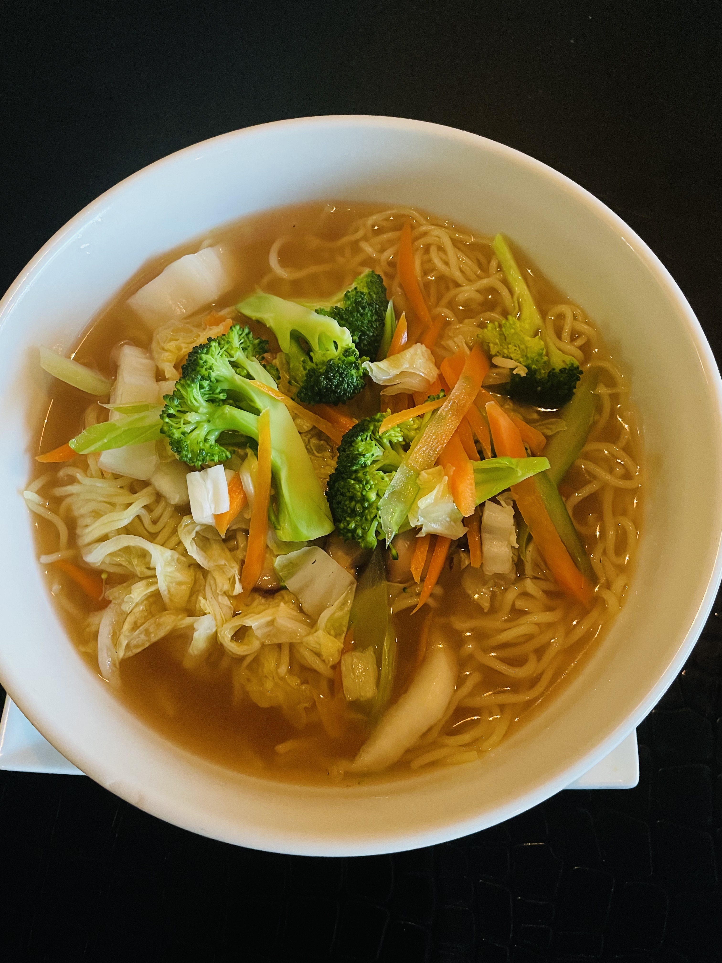 Order 01. Vegetable Noodle Soup food online from Yama Fuji Sushi store, Briarcliff Manor on bringmethat.com