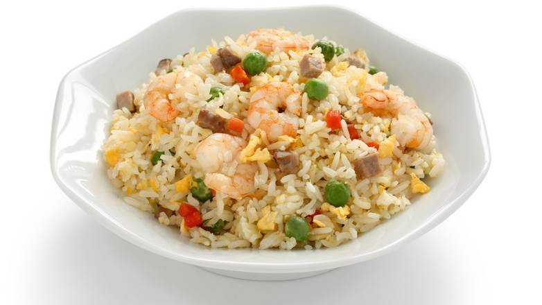 Order Shrimp Fried Rice food online from The Burger Stack store, Chicago on bringmethat.com