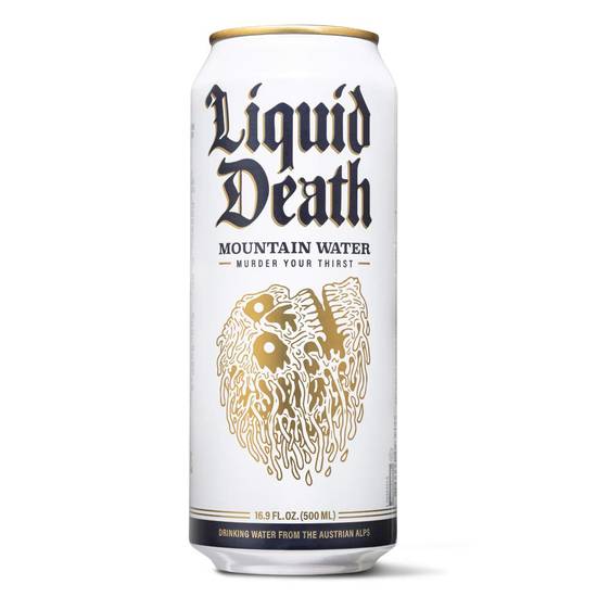Order Liquid Death Mountain Water food online from Lone Star store, Gainesville on bringmethat.com