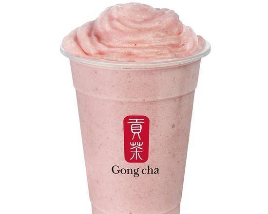 Order Strawberry Milk Smoothie food online from Gong Cha 貢茶 store, Visalia on bringmethat.com