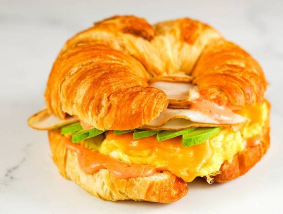 Order Smoked Turkey, Egg and Avocado Sandwich food online from The Breakfast Club and Barrista Bar store, Scottsdale on bringmethat.com