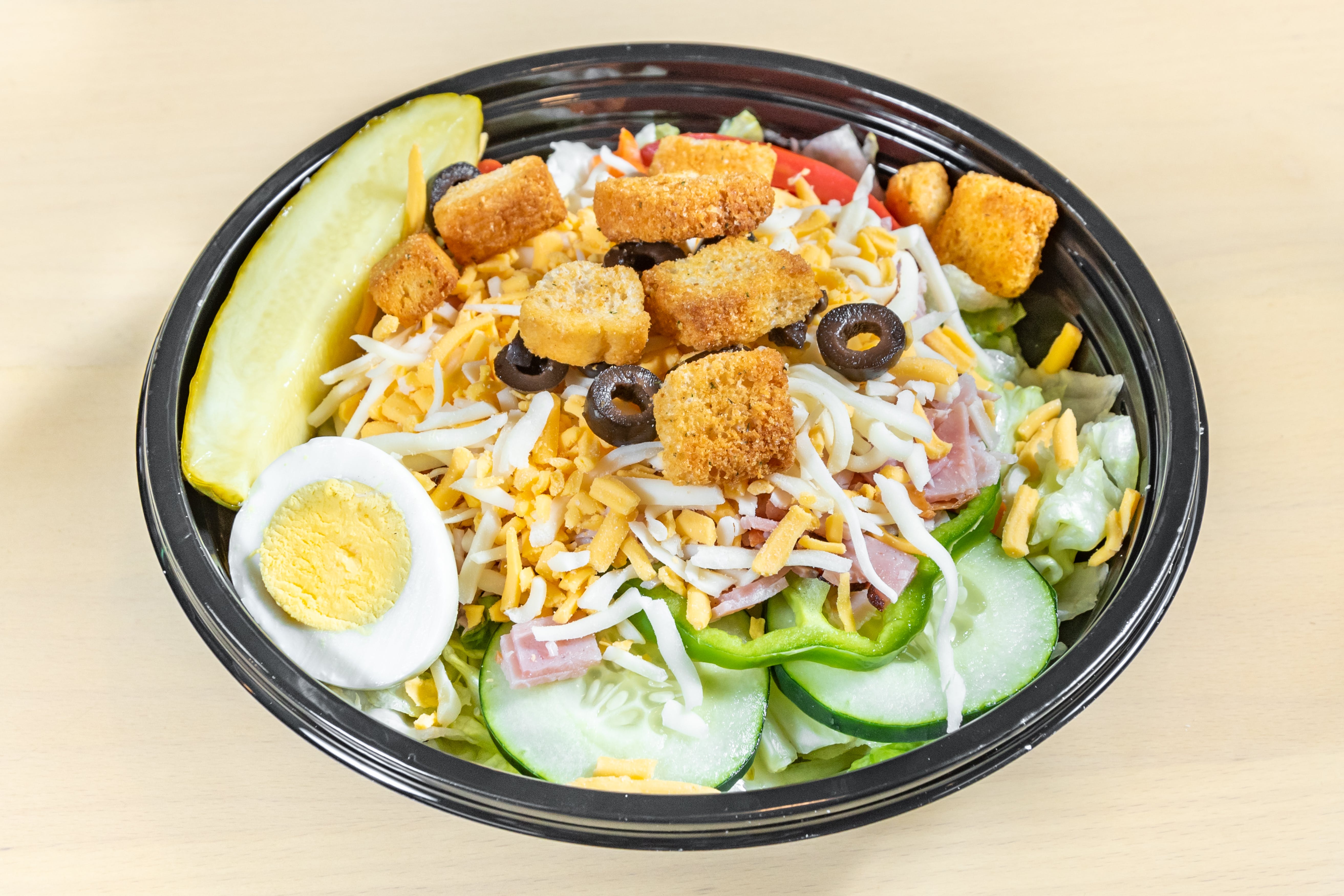 Order Chef Salad - Mini food online from Amadeo's Pizza - Coors Blvd SW store, Albuquerque on bringmethat.com