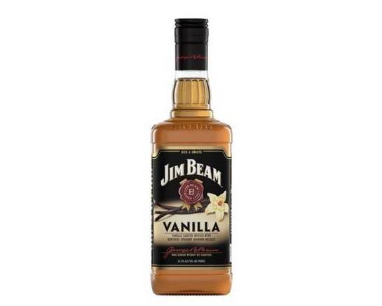 Order Jim Beam Vanilla Bourbon, 750mL whiskey (32.5% ABV) food online from Cold Spring Liquor store, Liberty Hill on bringmethat.com