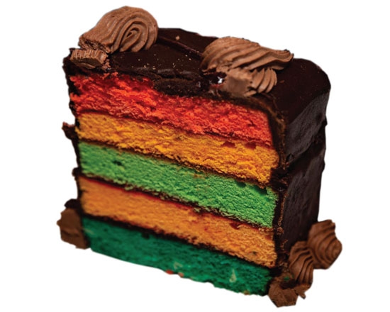 Order Rainbow Cake food online from Attman's Delicatessen store, Baltimore on bringmethat.com
