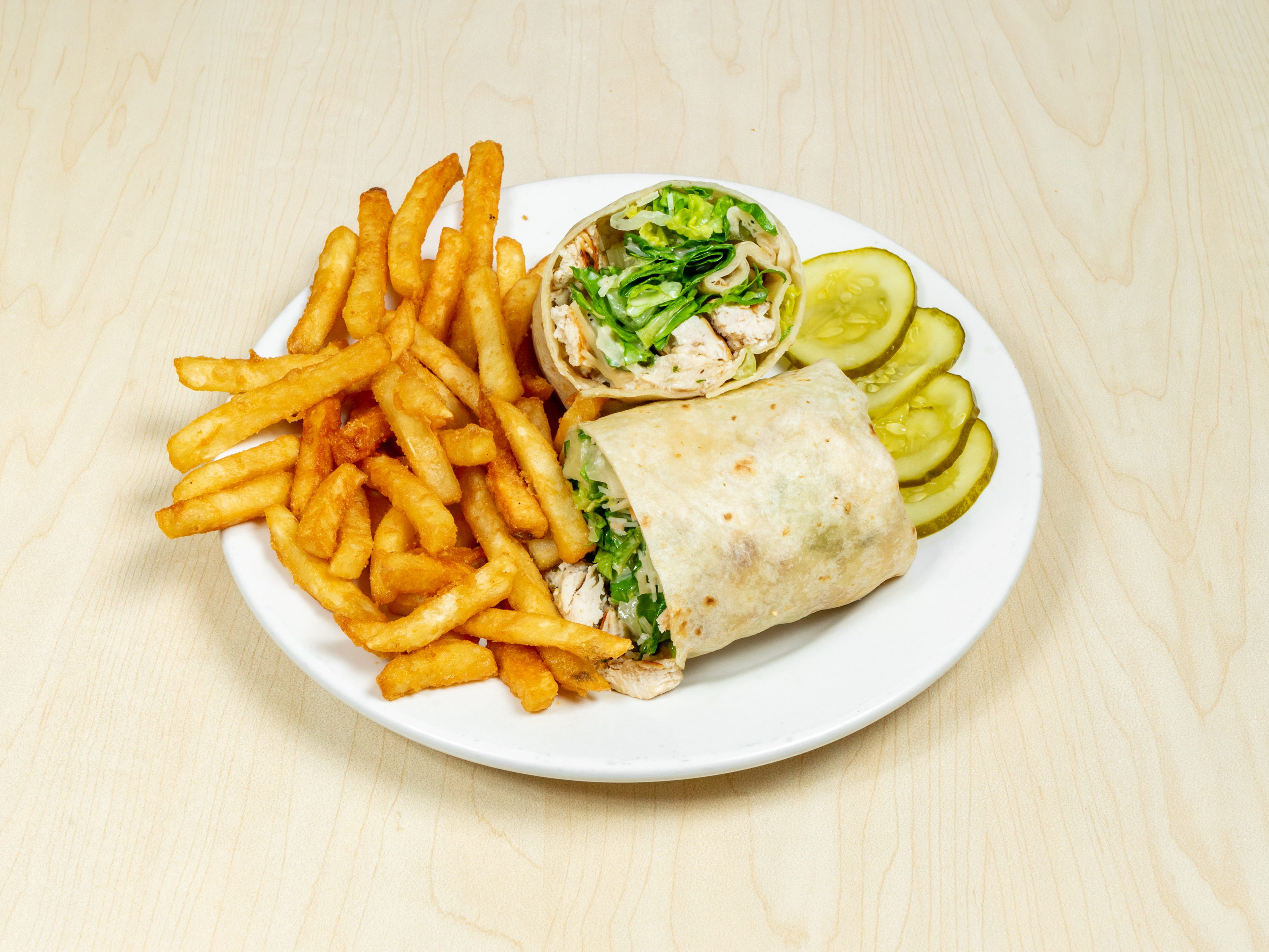 Order Chicken Caesar Wrap food online from Peaches & Pears store, Chicago on bringmethat.com