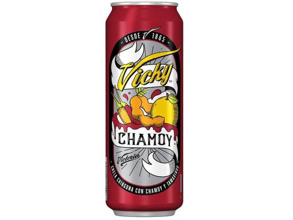 Order Victoria Vicky Chamoy Mexican Import Flavored Beer - 24oz Can food online from Prince Liquor store, Torrance on bringmethat.com