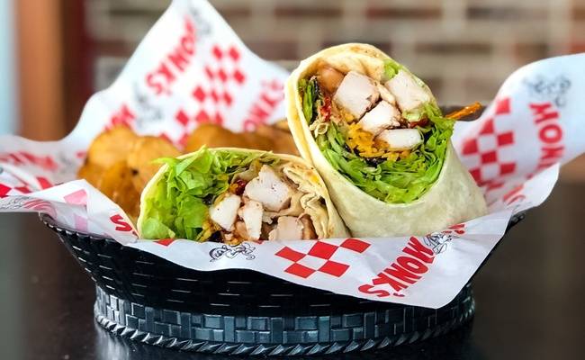 Order BBQ Chicken Wrap food online from Monk's Bar & Grill store, Middleton on bringmethat.com