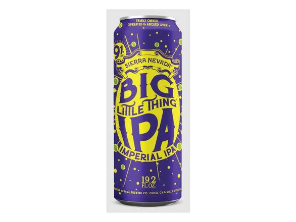Order Sierra Nevada Big Little Thing Imperial IPA - 19.2oz Can food online from Adam Liquor And Bottle Shop store, Redondo Beach on bringmethat.com