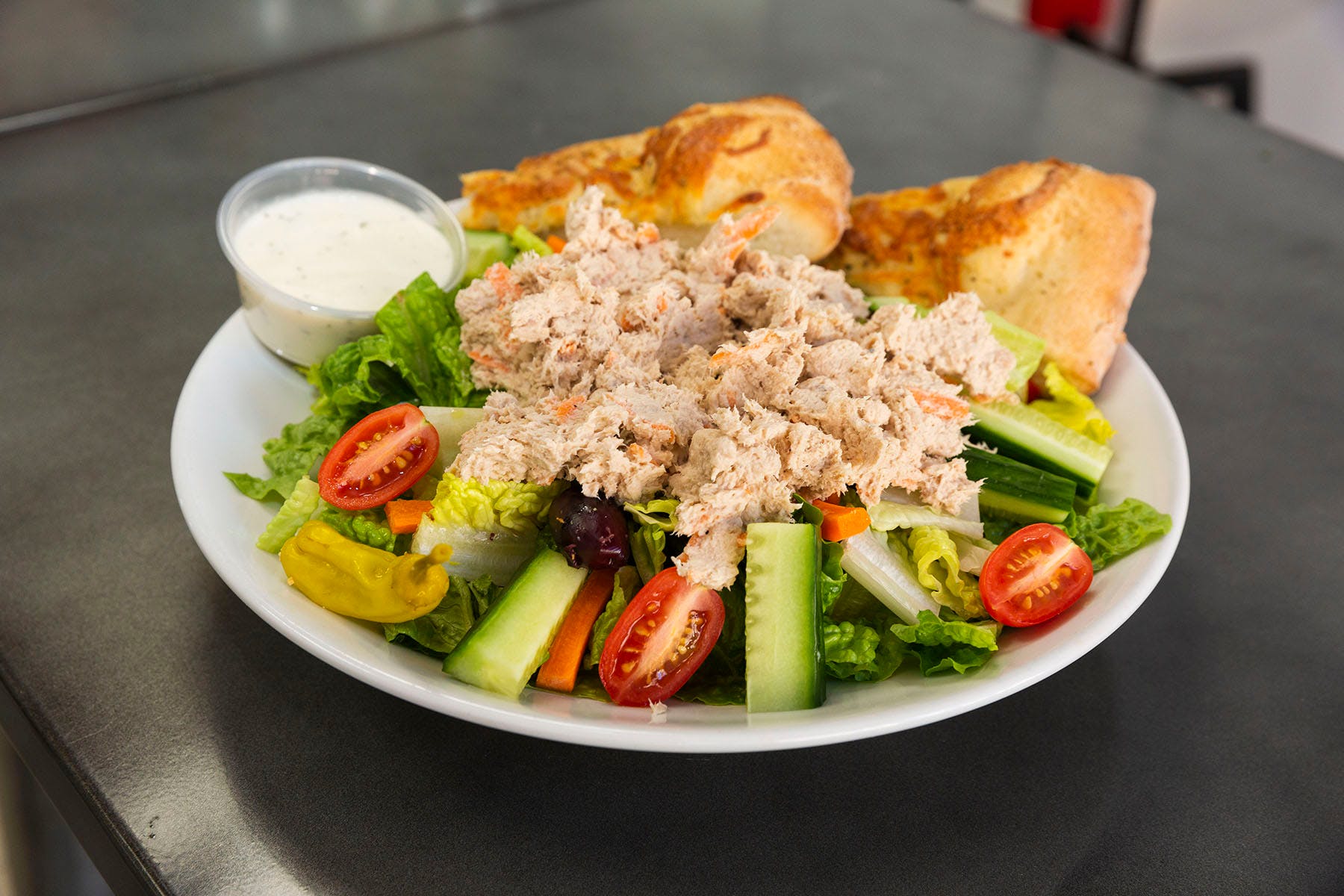 Order Tuna Salad - Salads food online from College Pizza store, Boston on bringmethat.com