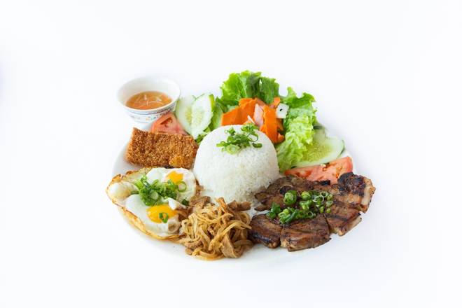 Order 61 House Special Rice Plate food online from Pho Linh store, Quincy on bringmethat.com