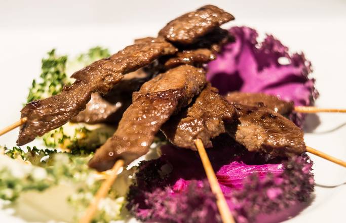 Order Grilled Beef Satay (5 Sticks) food online from Kickys Pan-Asian Restaurant store, Aberdeen on bringmethat.com