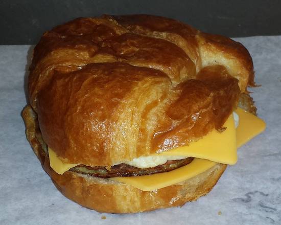 Order Bacon, Egg and Cheese Bagel, Croissant or English Muffin food online from Dynamic Duo Beverage And Deli store, Willoughby Hills on bringmethat.com