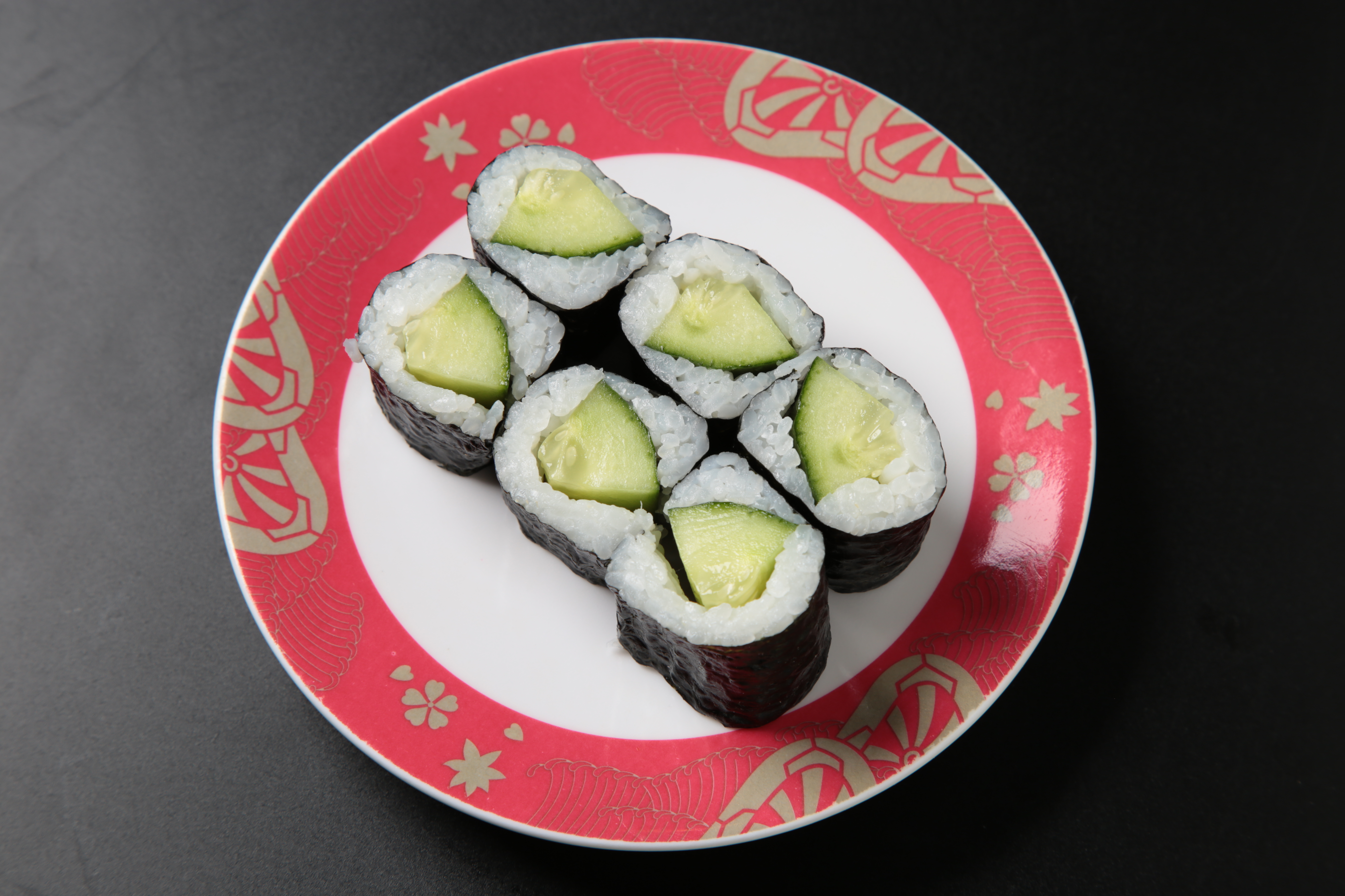 Order Cucumber Roll (6 pcs) food online from Izumi Revolving Sushi store, Daly City on bringmethat.com