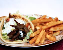 Order Gyro Platter food online from Sutton cafe store, New York on bringmethat.com
