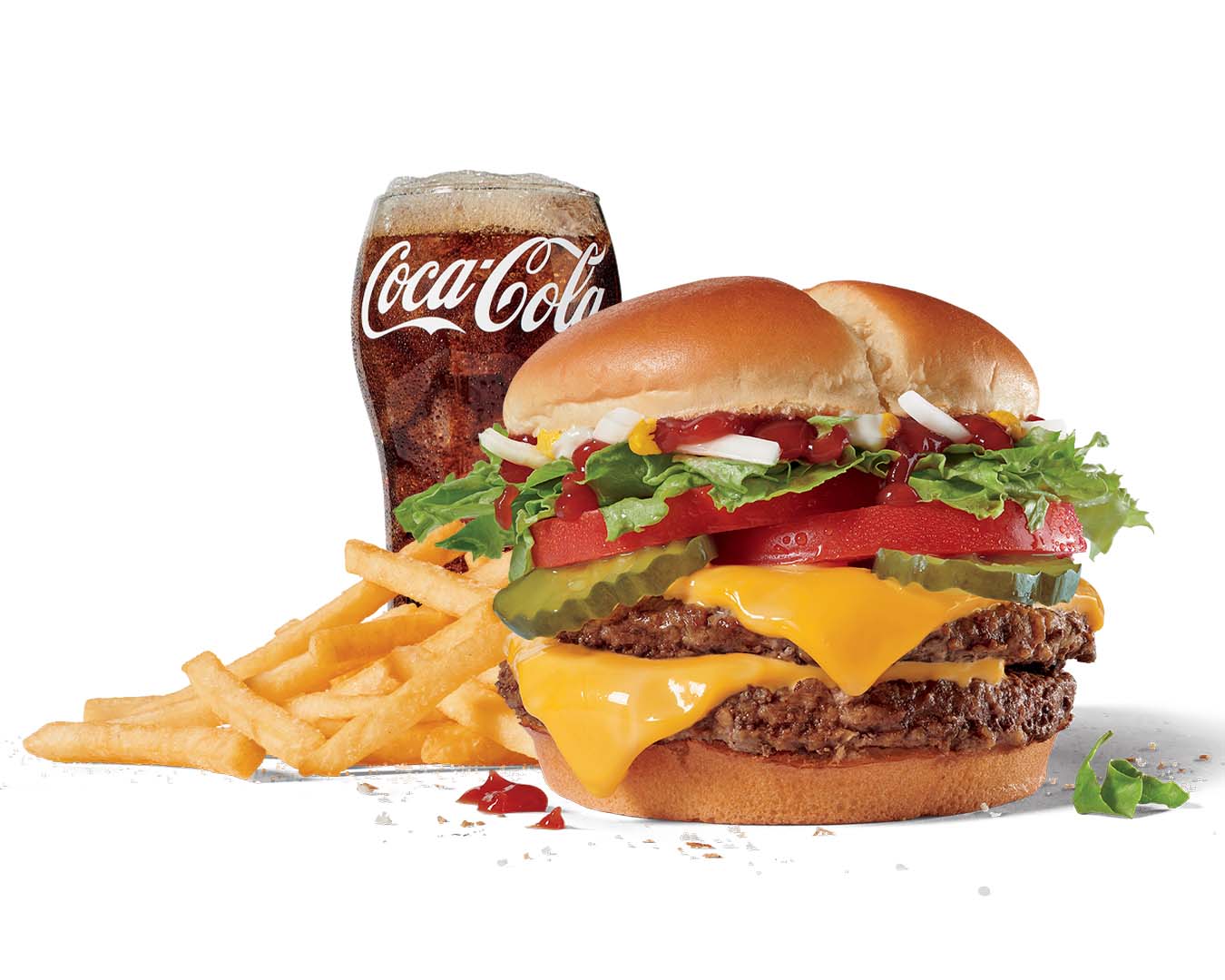 Order Large Double Jack® Combo food online from Jack In The Box store, Citrus Heights on bringmethat.com