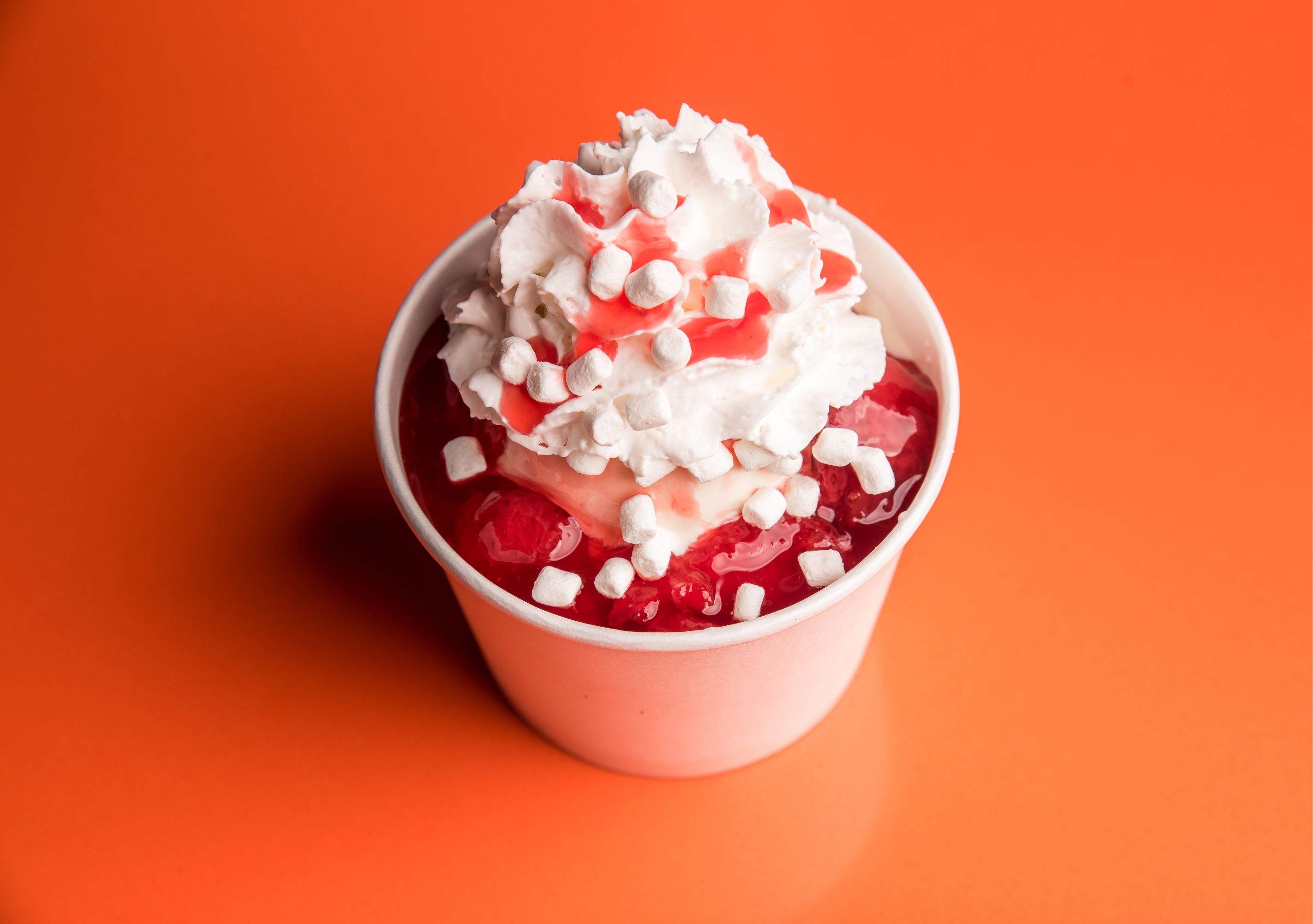 Order Strawberries and Cream Sundae food online from Red Ribbon Fried Chicken store, San Francisco on bringmethat.com