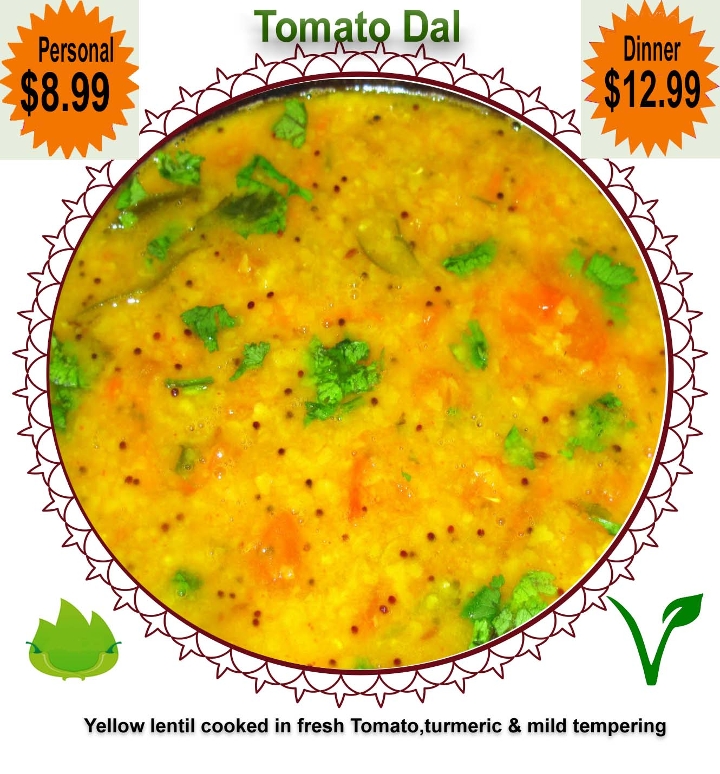 Order L-Tomato Dal - Vegan food online from Dakshin Indian Bistro - N Hamilton Rd store, Columbus on bringmethat.com