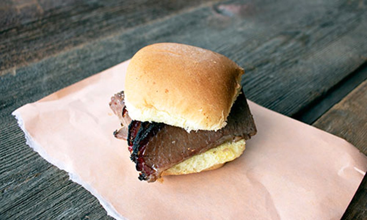 Order Mini Brisket Sandwich food online from Real Urban Bbq Oak Brook store, Oak Brook on bringmethat.com