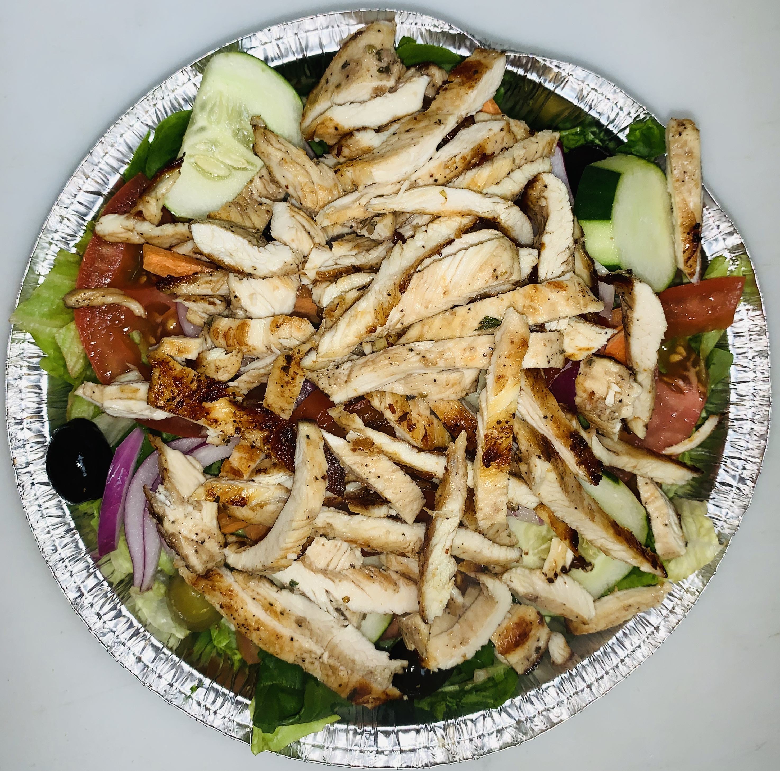 Order House Salad with Grilled Chicken food online from Jimmy Tomatoes store, Denville on bringmethat.com