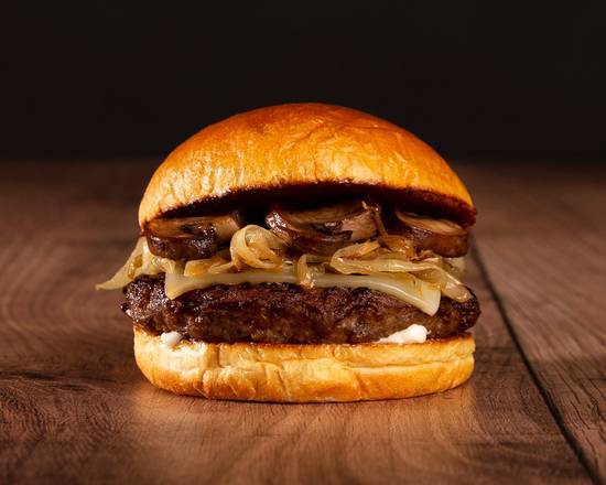 Order The Mushroom Swiss Cheeseburger food online from Ranch Burger Co. store, Dearborn on bringmethat.com