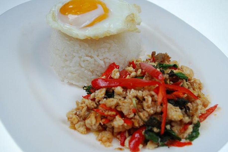 Order S7. Kaphao Lard Khao food online from Sea Thai store, Seattle on bringmethat.com