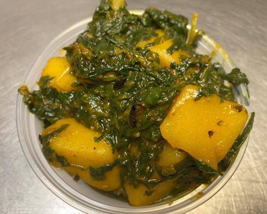 Order  Aaloo Paalak (Spinach n Potato) VEGAN food online from Indigo store, Washington on bringmethat.com
