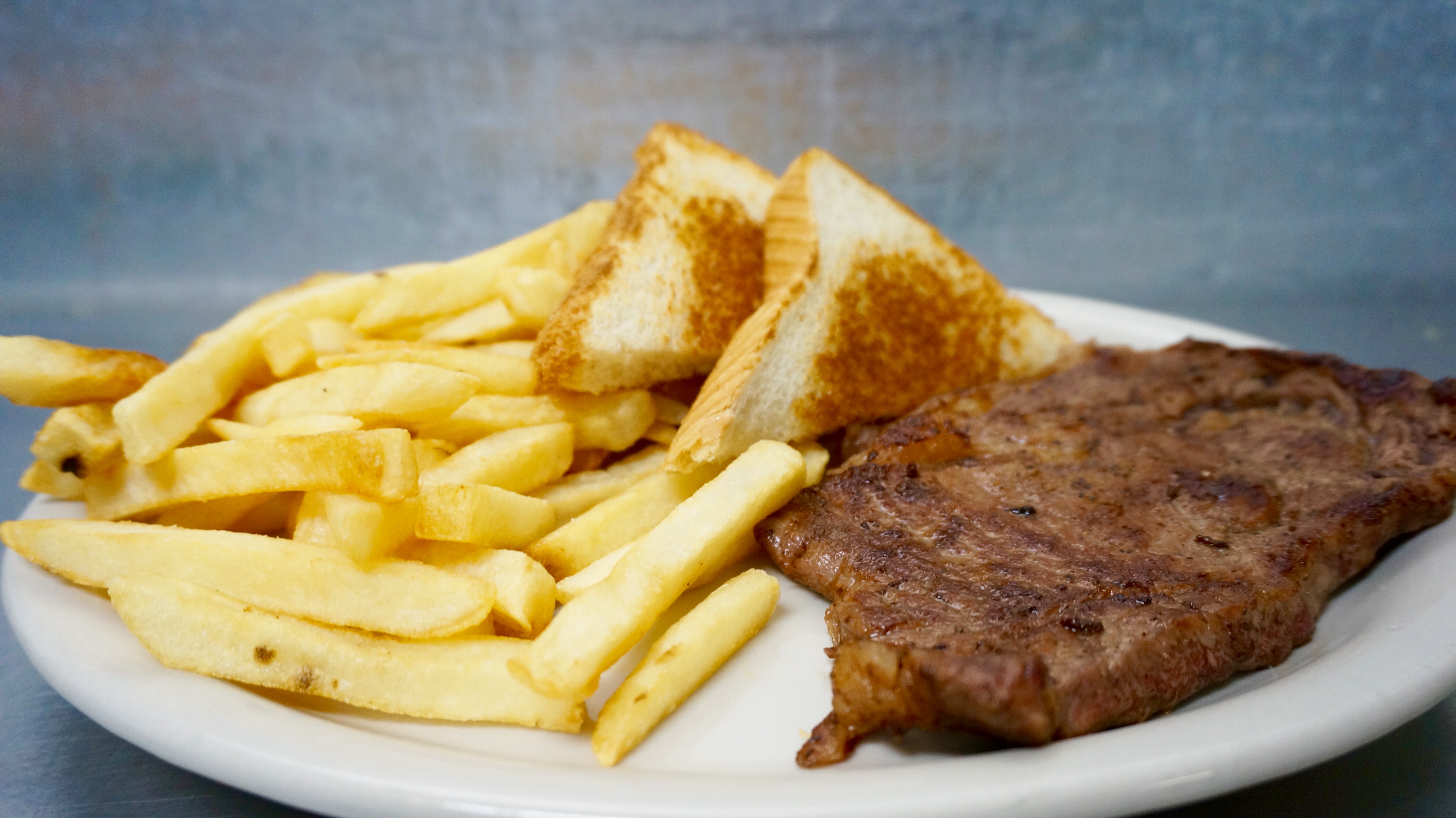 Order Steak & Fries Plate food online from Garcia store, Buda on bringmethat.com