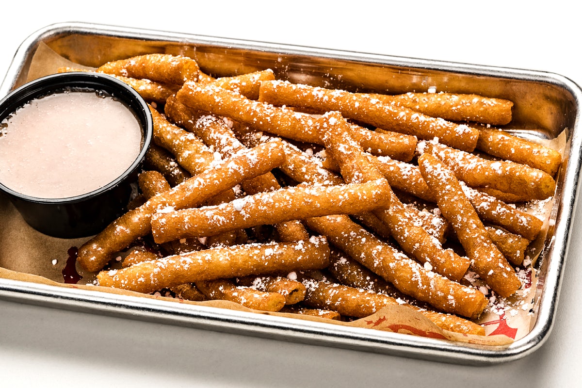 Order Funnel Cake Fries food online from Arooga's Route 124 store, York on bringmethat.com