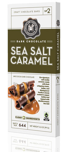 Order 2. Dark Sea Salt Caramel Bar food online from Chocolate Chocolate Chocolate store, Kirkwood on bringmethat.com