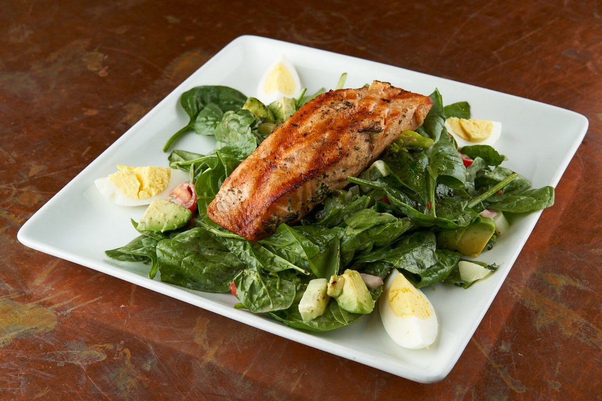 Order HERB MARINATED SALMON* food online from Sweetwater Tavern and Grille store, Chicago on bringmethat.com
