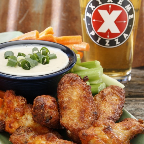 Order Bone In Buffalo Wings food online from Extreme Pizza store, Charlottesville on bringmethat.com