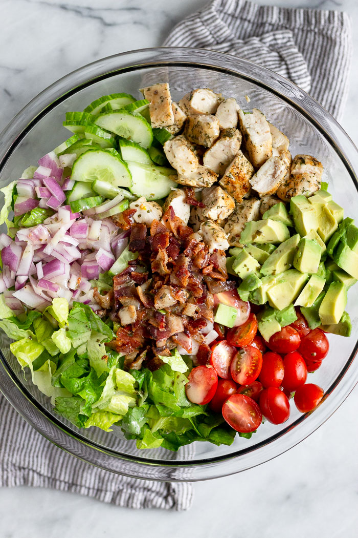Order Chicken Bacon Ranch Salad food online from Danny Mac Pizza store, Louisville on bringmethat.com