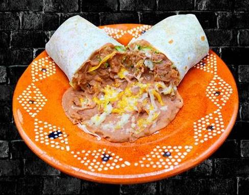 Order Bean & Cheese Burrito food online from RIVAS MEXICAN GRILL store, Fort Mohave on bringmethat.com