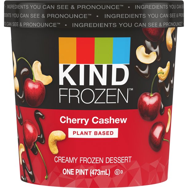 Order KIND FROZEN - Dark Chocolate Cherry Cashew  - Pint (Plant-Based) food online from Luv Mart store, Santa Cruz on bringmethat.com