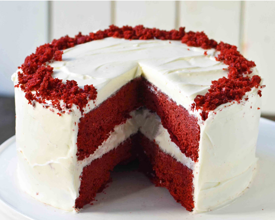 Order Red Velvet Cake Slice food online from Kokopelli Sweets store, Dallas on bringmethat.com