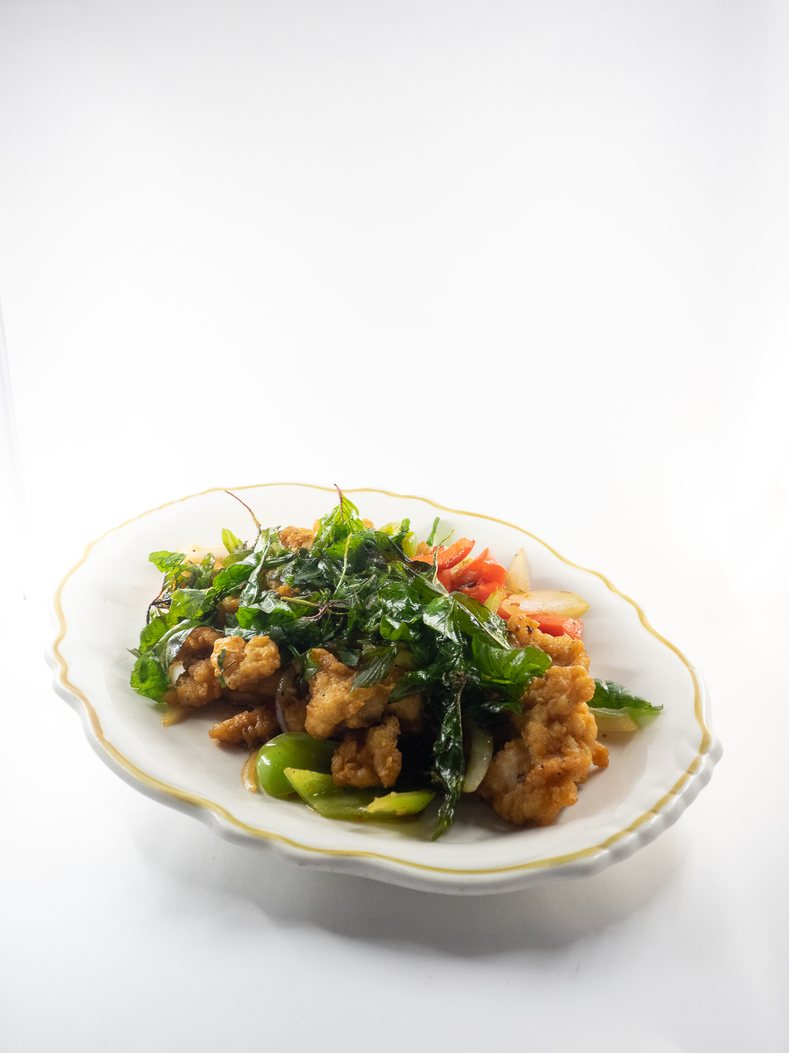 Order Spicy Basil food online from Karakade Thai Cuisine store, Redwood City on bringmethat.com