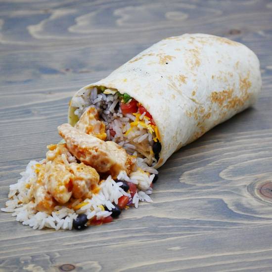 Order Bang Shrimp Burrito (Truck Style) food online from Tacoholics store, Point Pleasant on bringmethat.com