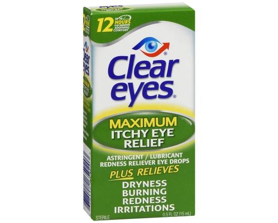 Order Clear Eyes Maximum Itchy Eye Relief Eye Drops food online from Scripx Pharmacy store, Plano on bringmethat.com