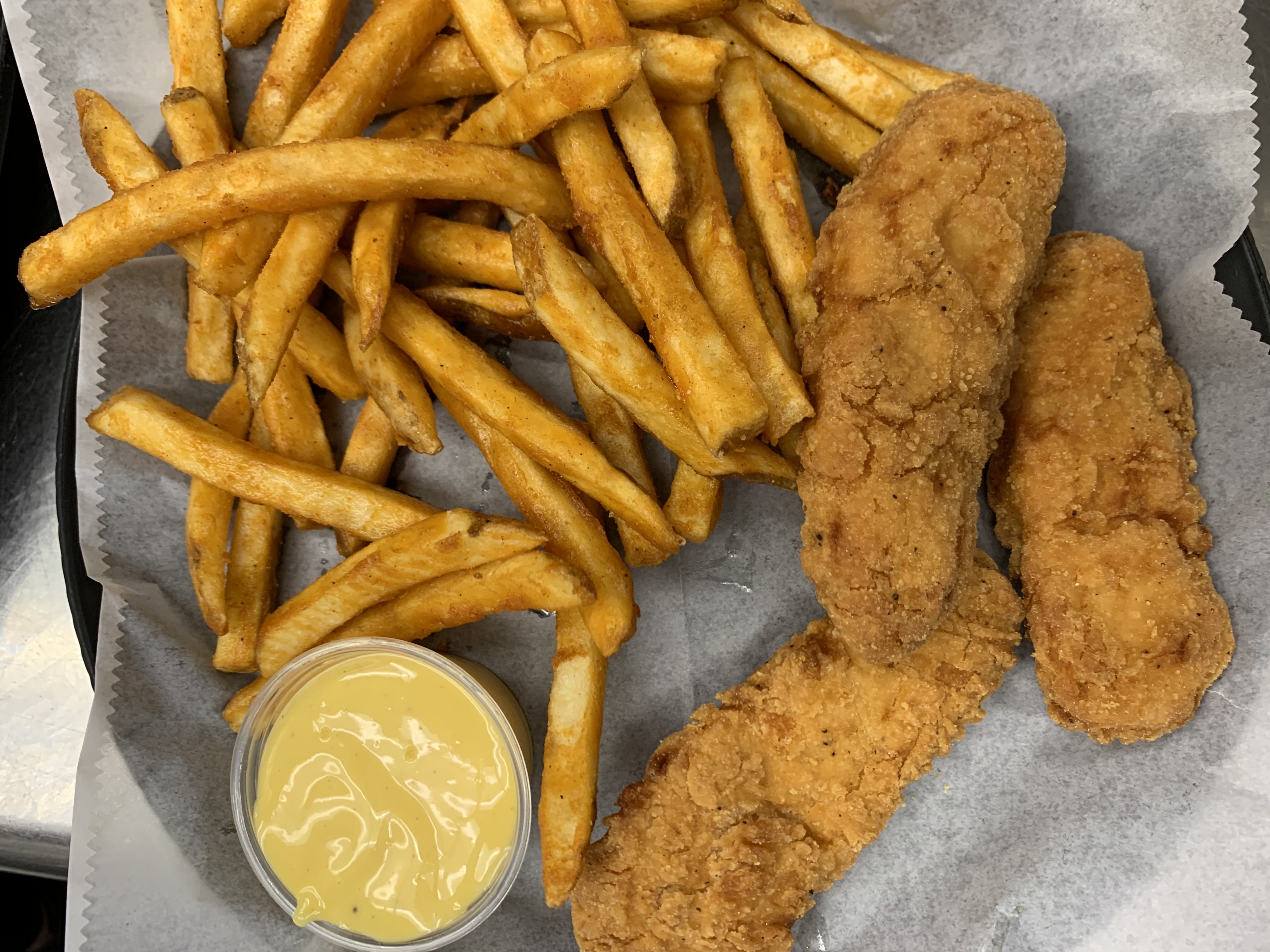 Order Kids Chicken Tenders food online from 1st Place Sports Bar store, Hoffman Estates on bringmethat.com